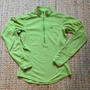 Arc’teryx Delta Lt wns quarter zip fleece S green